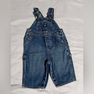 OshKosh B’gosh denim overalls 6-9 months